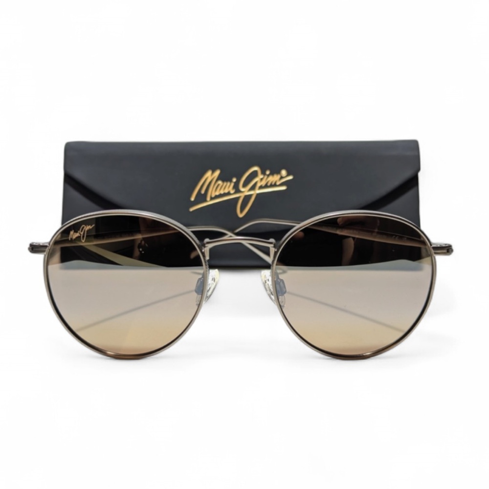 NWT Unisex Maui Jim Nautilus Bronze Titanium Sunglasses - Picture 2 of 12